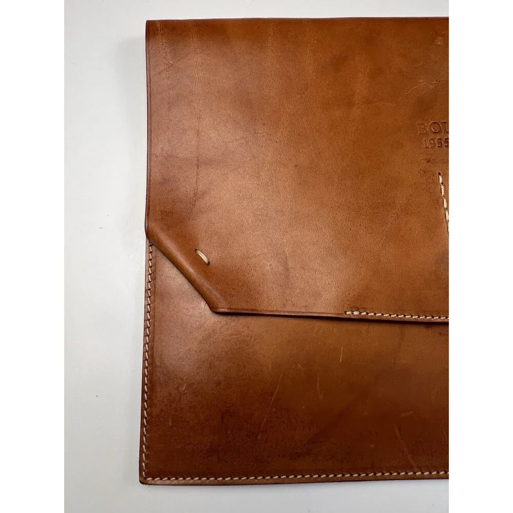 Boldrini Selleria Handmade Florentine Leather Clutch / Document Holder Italy